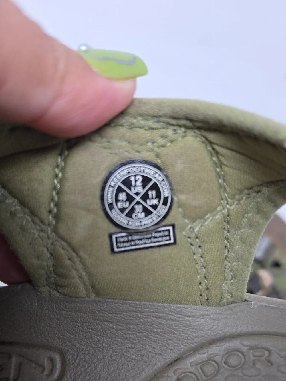 Keen Olive Green Camo Closed-Toe Hiking Sandals Men's Size 12